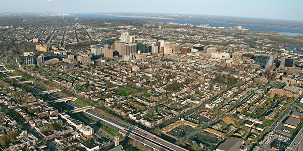 aerial view of Delaware