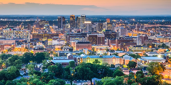 Skyline of downtown Birmingham, Alabama