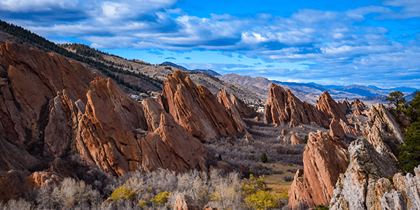 Red rocks in Roxbourogh State Park in Littleton, Colorado | Cities With the Best and Worst Interest Rates