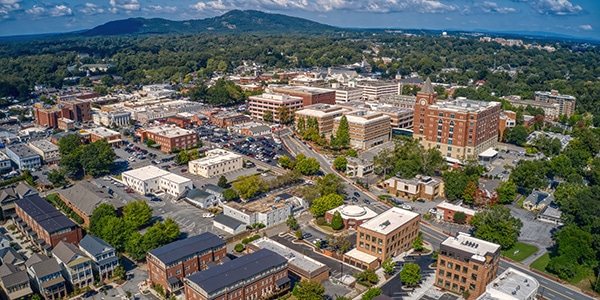 Aerial view of Marietta, Georgia