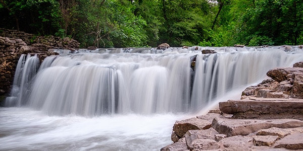 Prairie Creek Waterfall in Plano texas