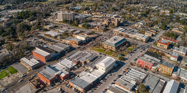 aerial view of Walker County, Texas