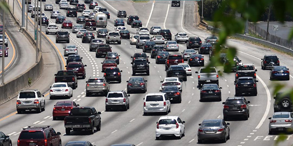 traffic on a highway of Paulding County, GA