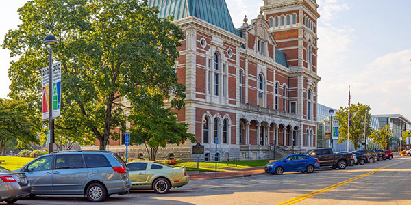 Downtown ornate building in Bartholomew County, Indiana