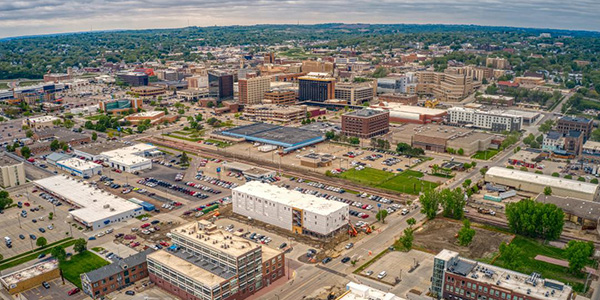 aerial view of Woodbury County, Iowa