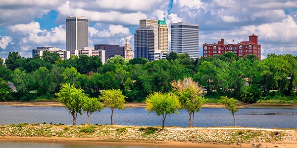 skyline of Tulsa, Oklahoma