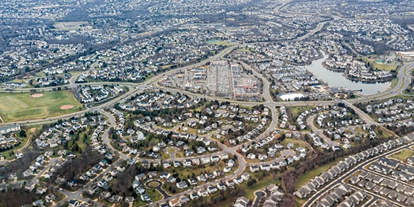 aerial view of Virginia