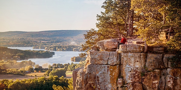 View from Gibraltar Rock, Wisconsin