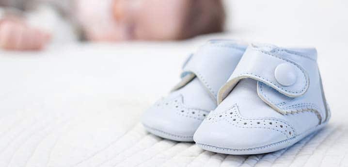 blue baby shoes - financial checklist before having a baby