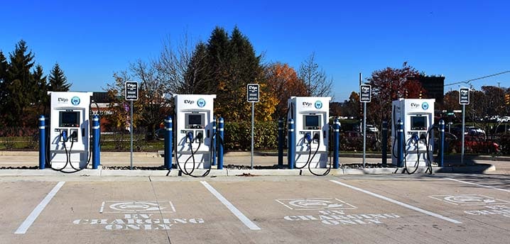 electric vehicle charging stations evgo in virgina, usa