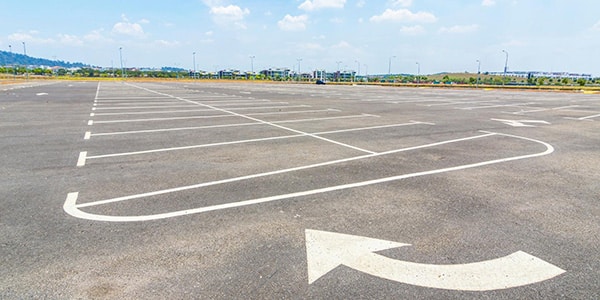 empty car lot