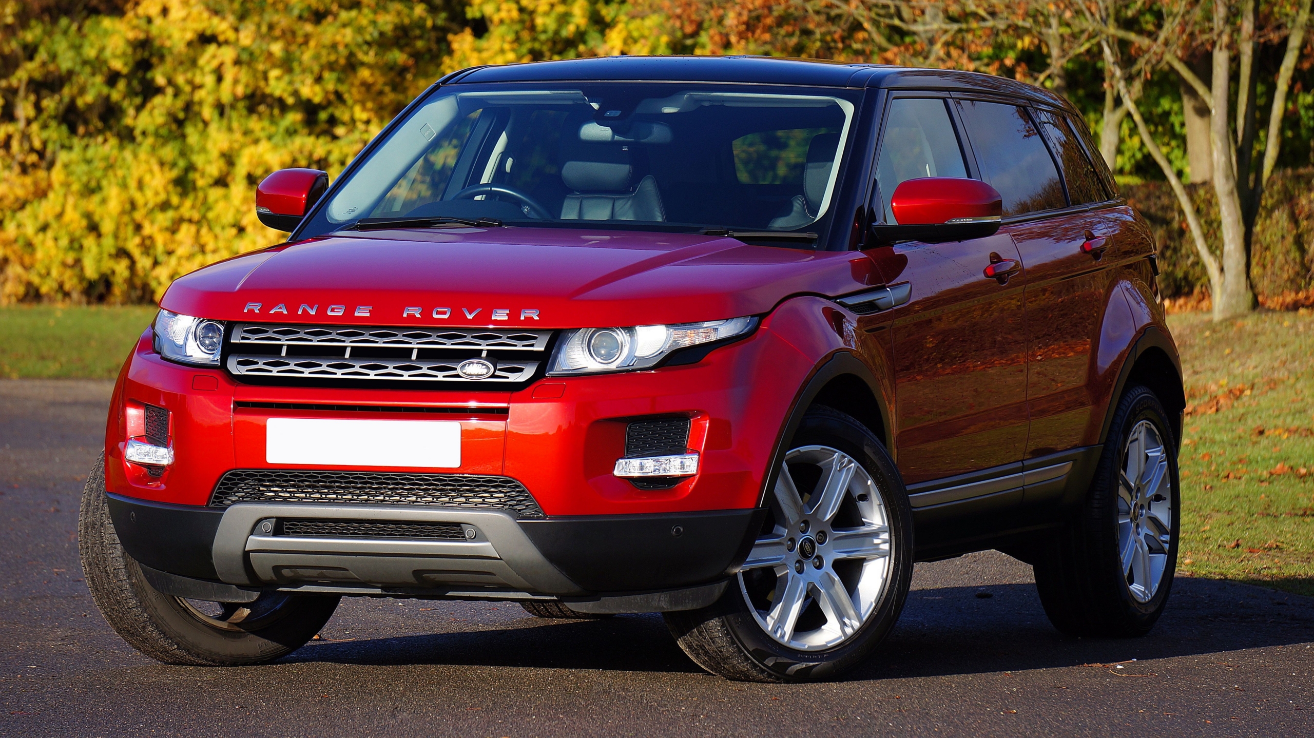 Red Range Rover Suv